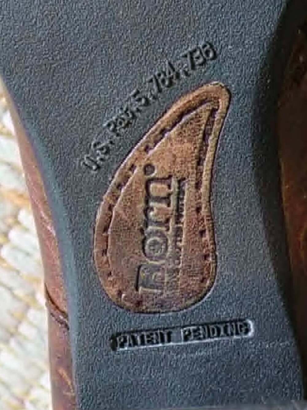 Born Brown Leather Lace Up Fold Over Side Zip Heeled Combat Moto Boot - 9.5 - Picture 12 of 16